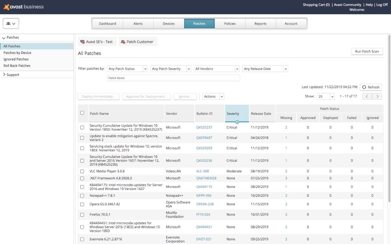 Easy to deploy and manage patches.